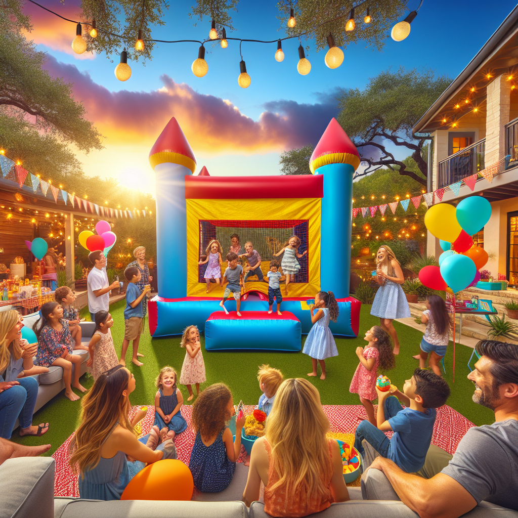 a lot of fun around January Bounce House Rental San Antonio - satx bounce