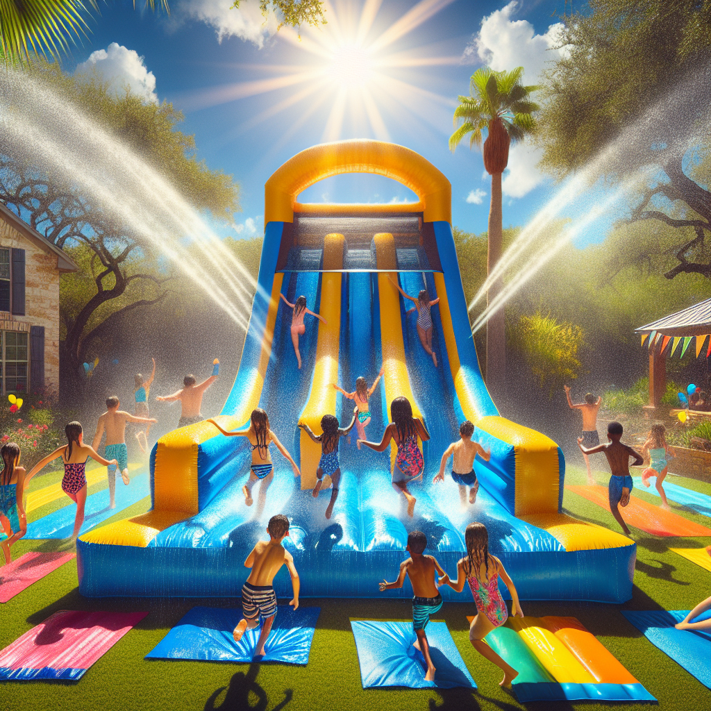 great day for a water slide rental san antonio - SATX Bounce