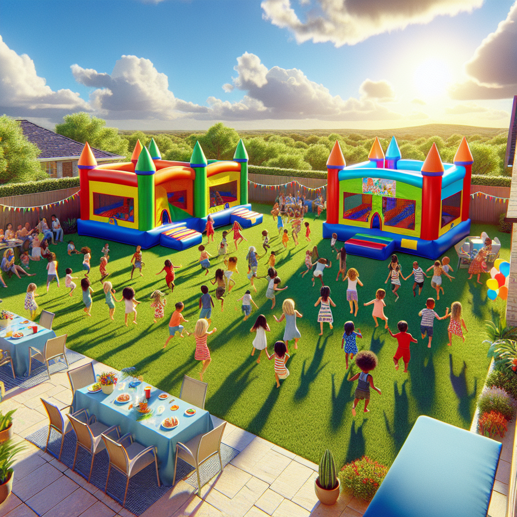 beautiful day for a moonwalk rental san antonio - SATX Bounce