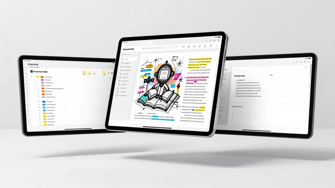 La Batalla de las Notas: ¿Qué Aplicación de Notas Reemplaza a OneNote? Análisis Profundo de Evernote, Goodnotes y Más