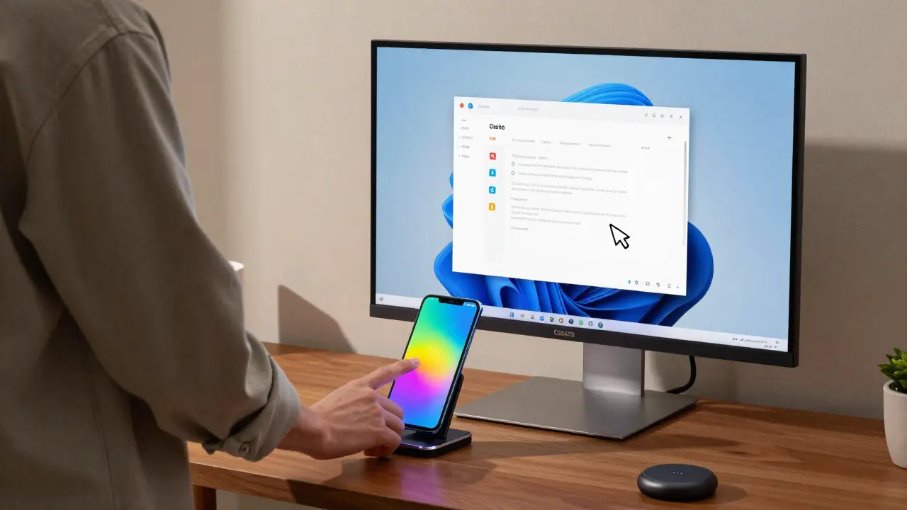 Microsoft podría permitir que los teléfonos Android controlen el PC Windows con un toque