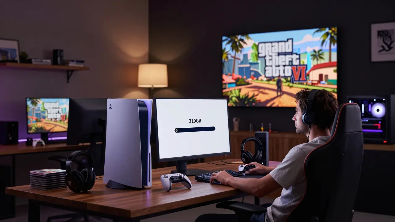 Grand Theft Auto VI: ¿210 GB para descargar, un nuevo reto para los jugadores?