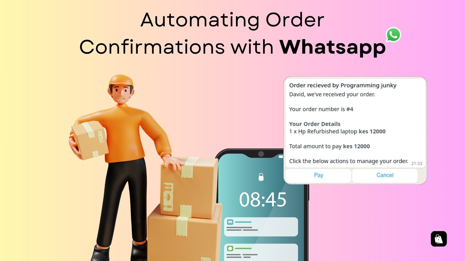 Automate orders using whatsapp