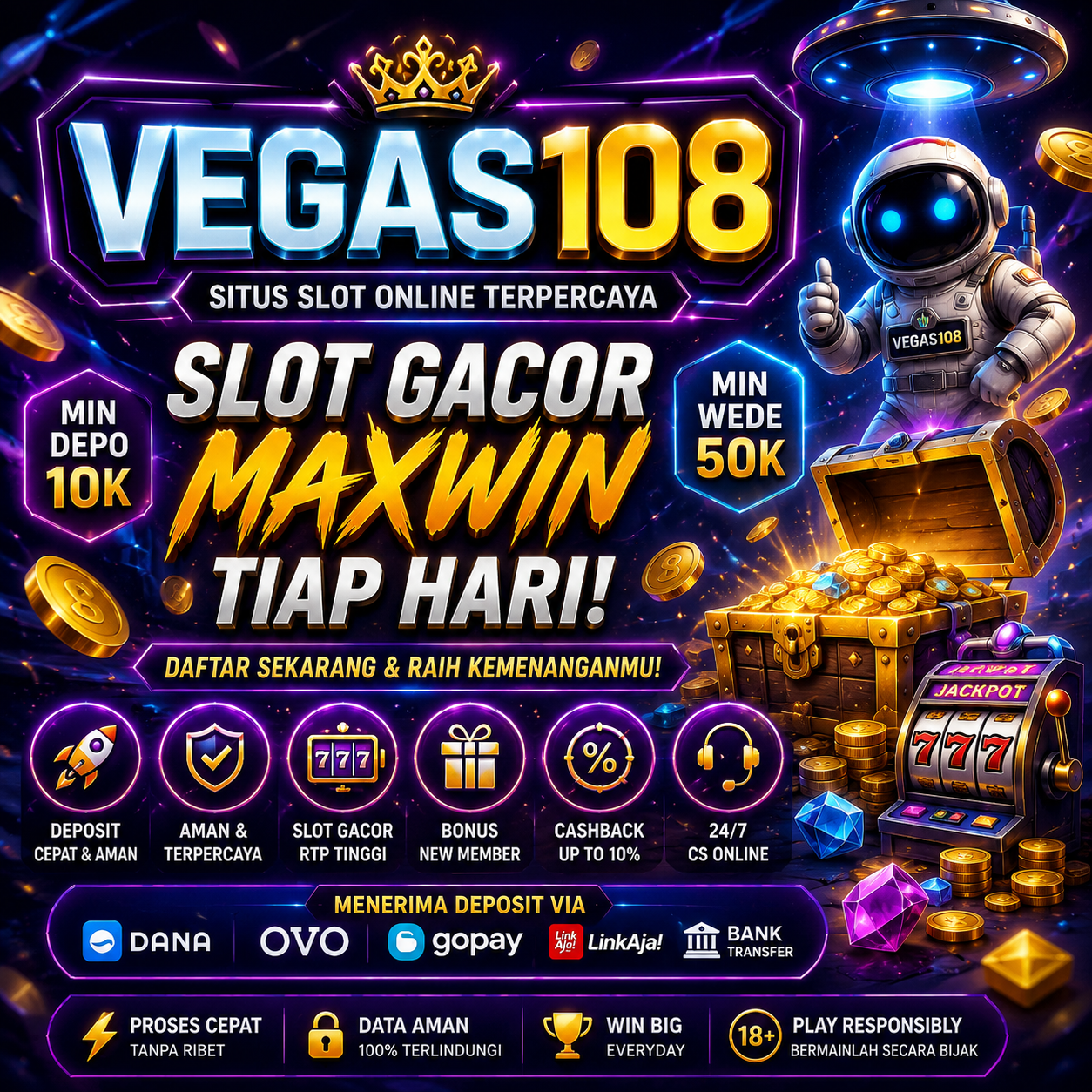 VEGAS108 ♻ Platform Slot Online Modern dengan Performa Stabil