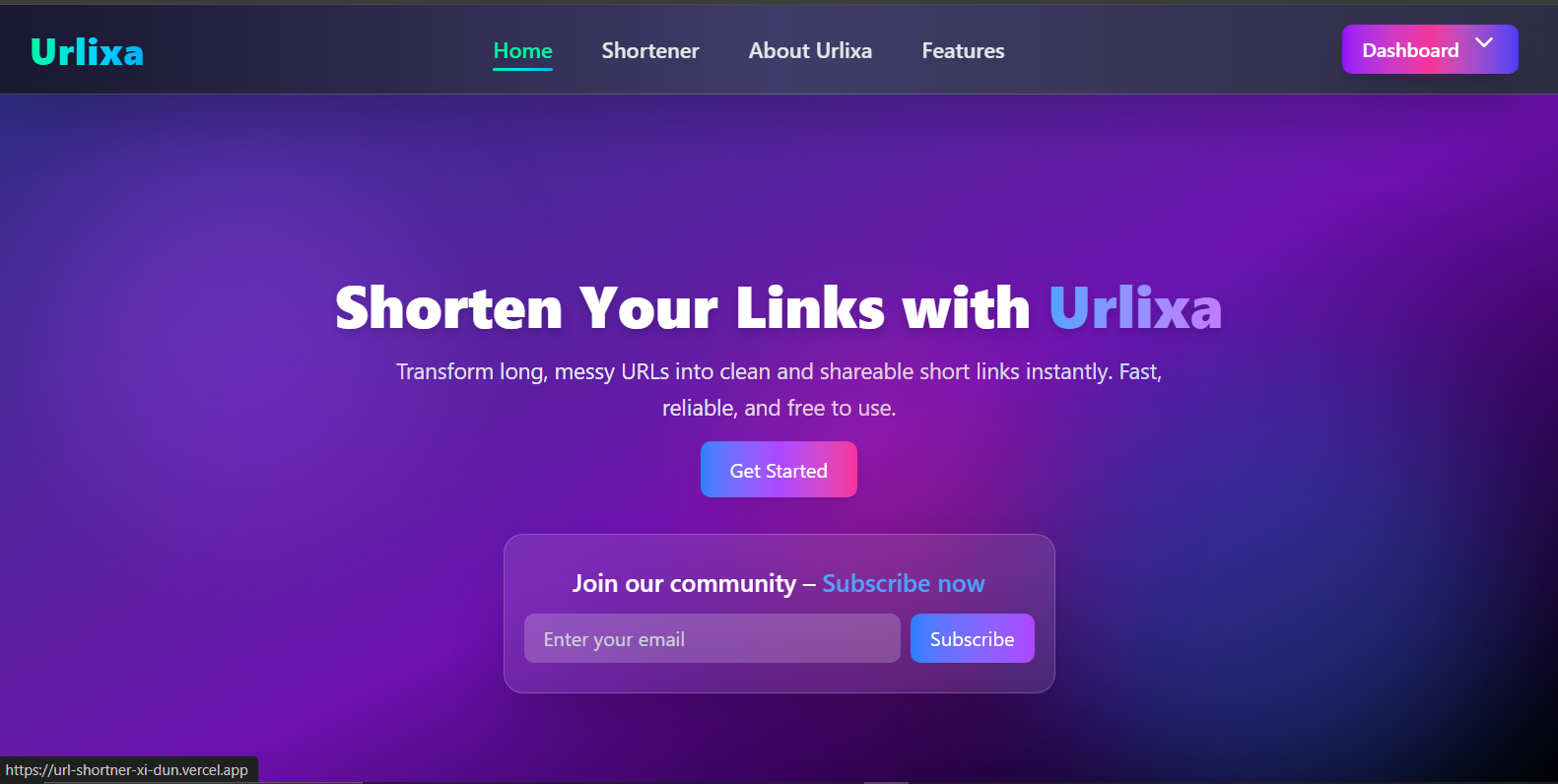 Smart URL Shortener with Dashboard & QR Code Generator | Next.js + MongoDB