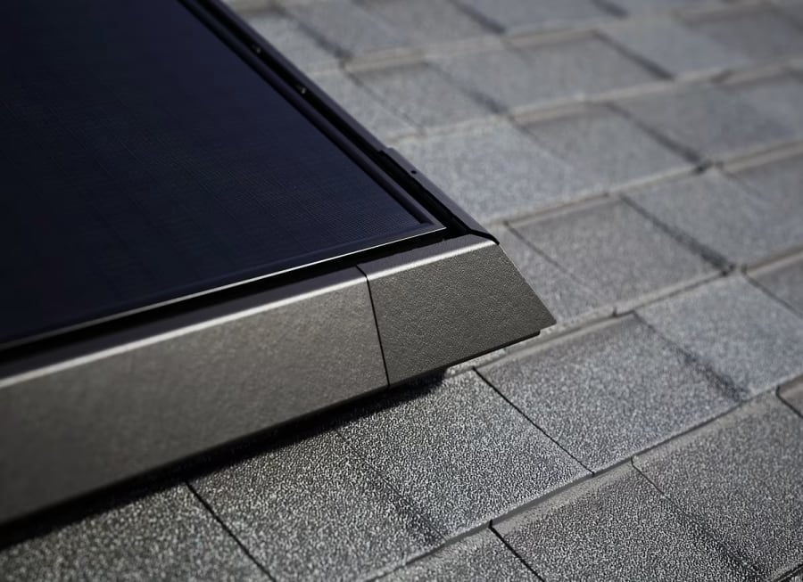 Tesla Solar Panel close up shot