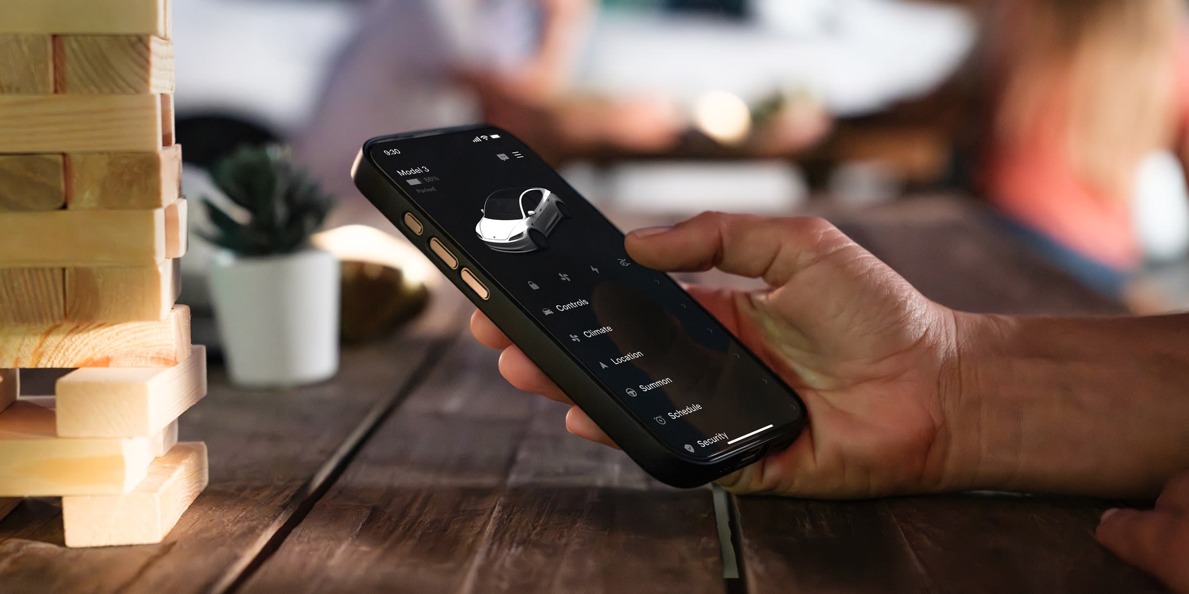 Remote Access in Tesla App