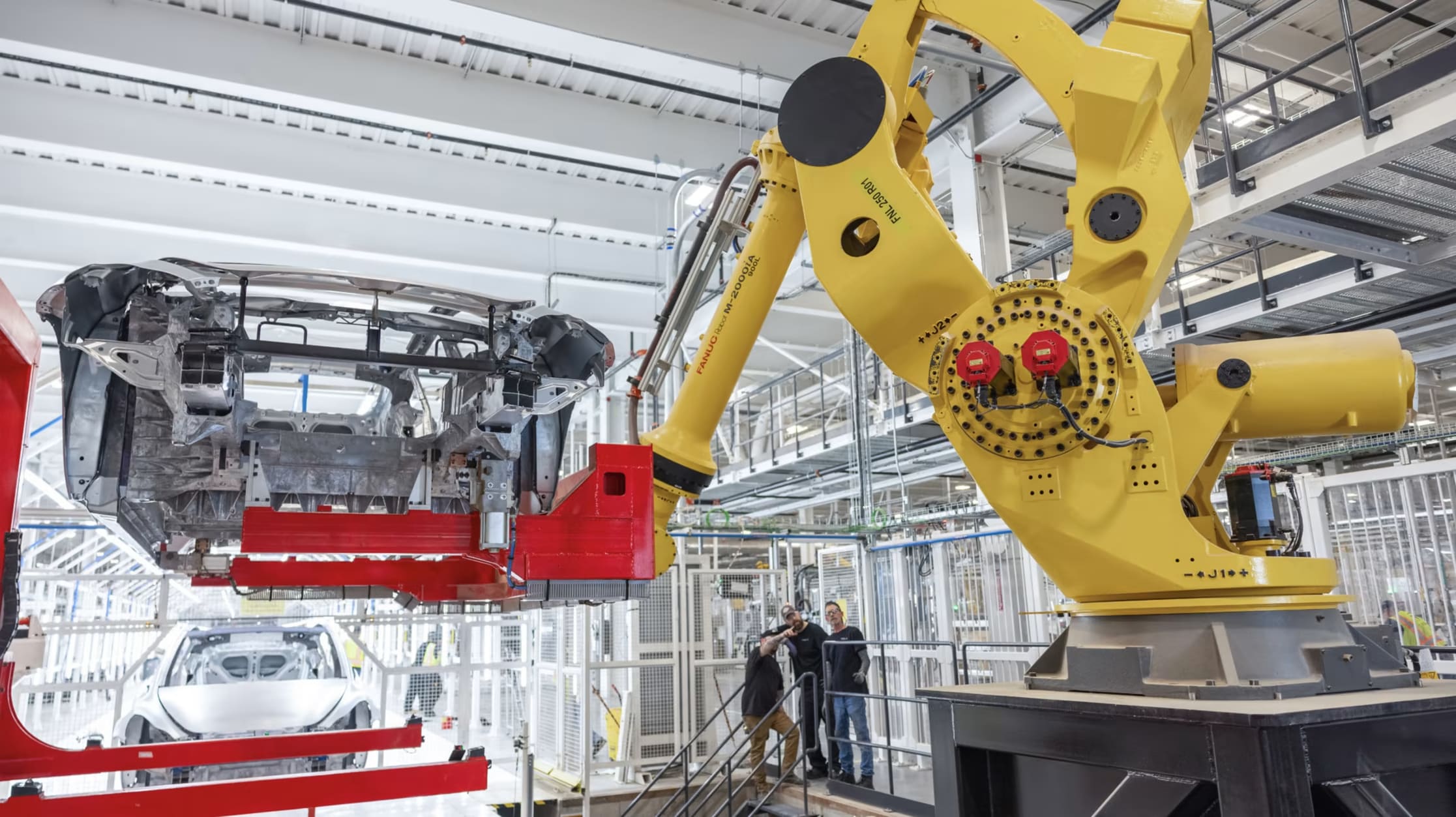 Tesla manufacturing machinery