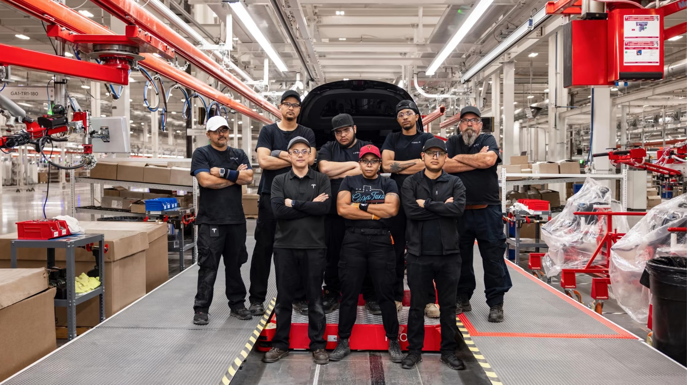 Tesla manufacturing machinery