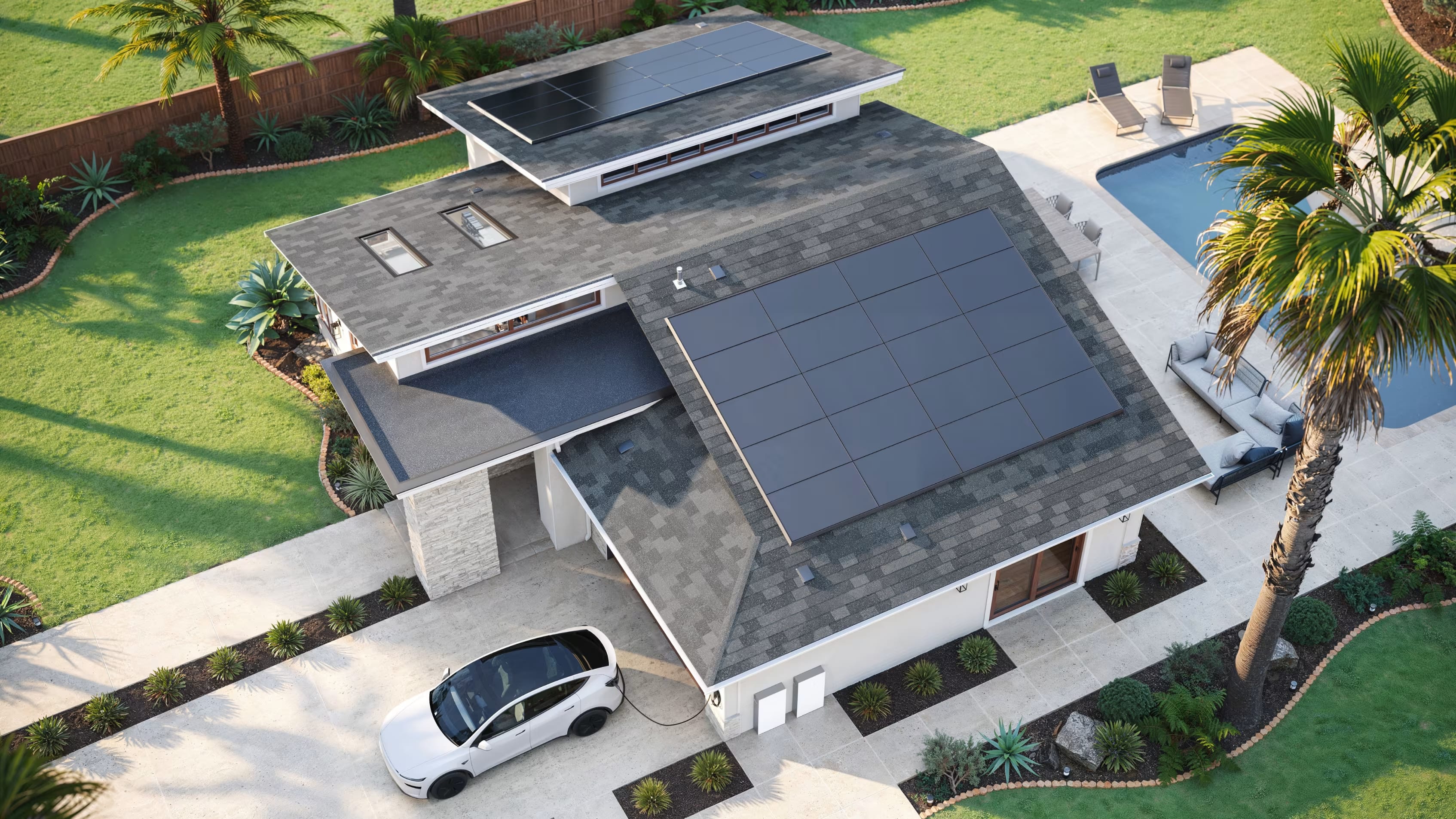 Home energy ecosystem with solar panels and Powerwall