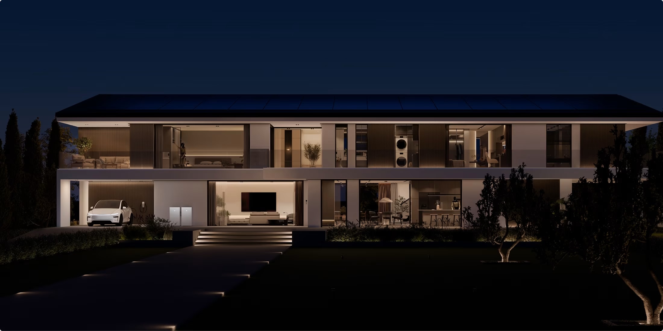 Home using Tesla Home AI Software