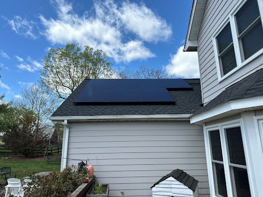 solar panels installed on a roof
