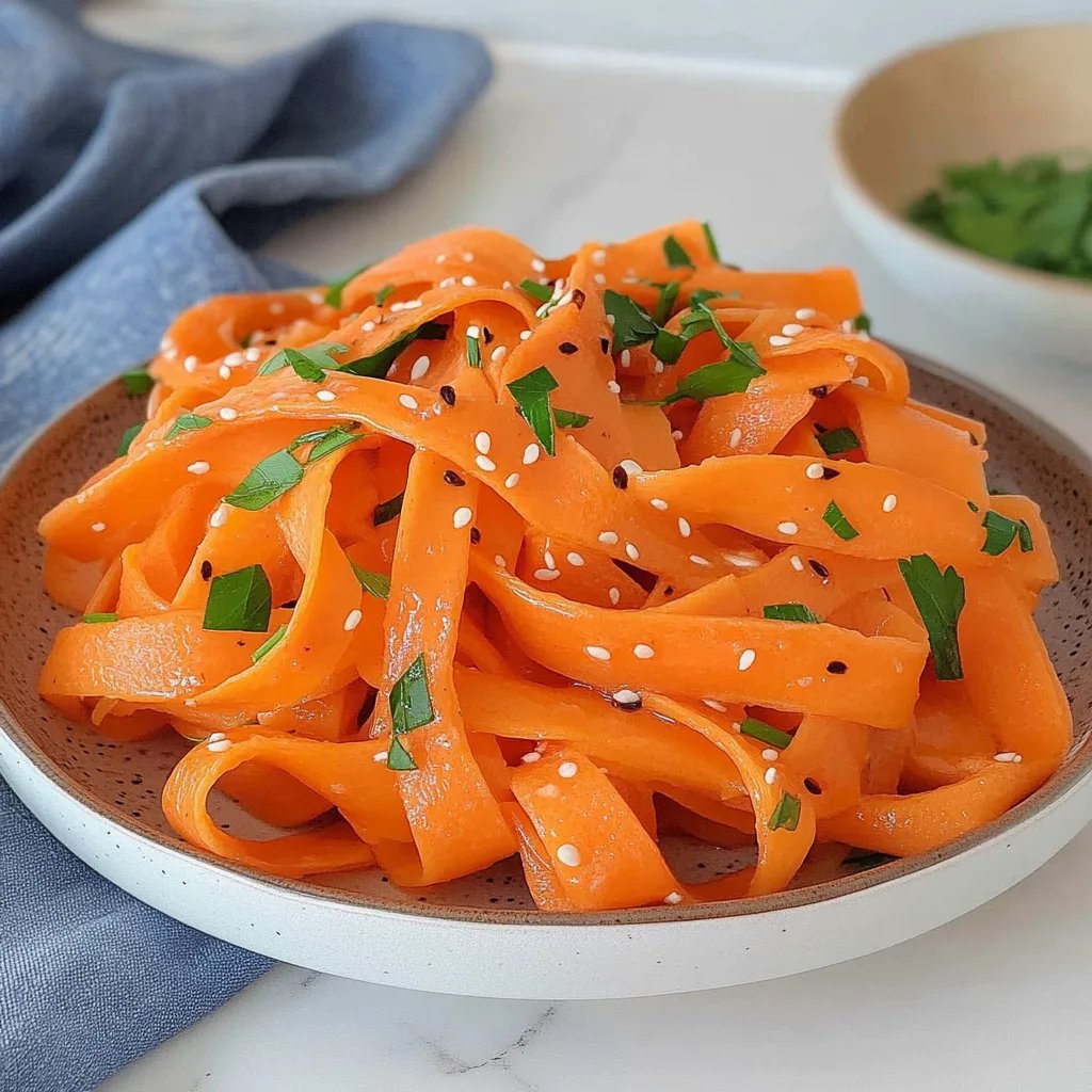 carrot ribbon salad: Vibrant and Refreshing Delight