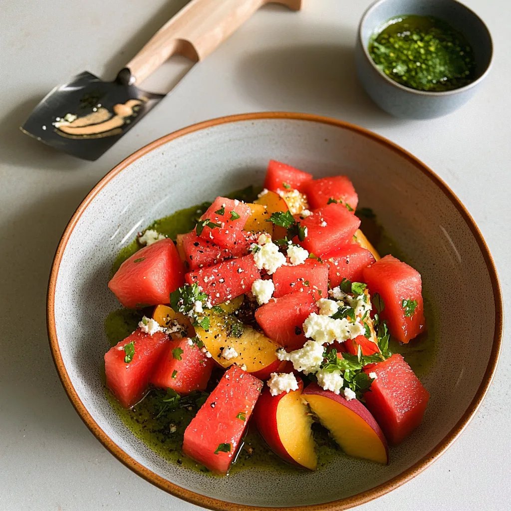 Peach Watermelon Salad: A Blissful Summer Delight