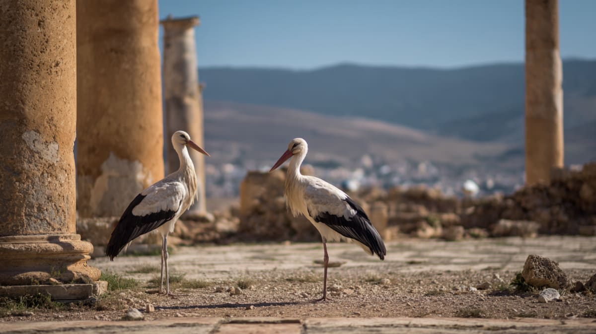 The Necropolis with Storks