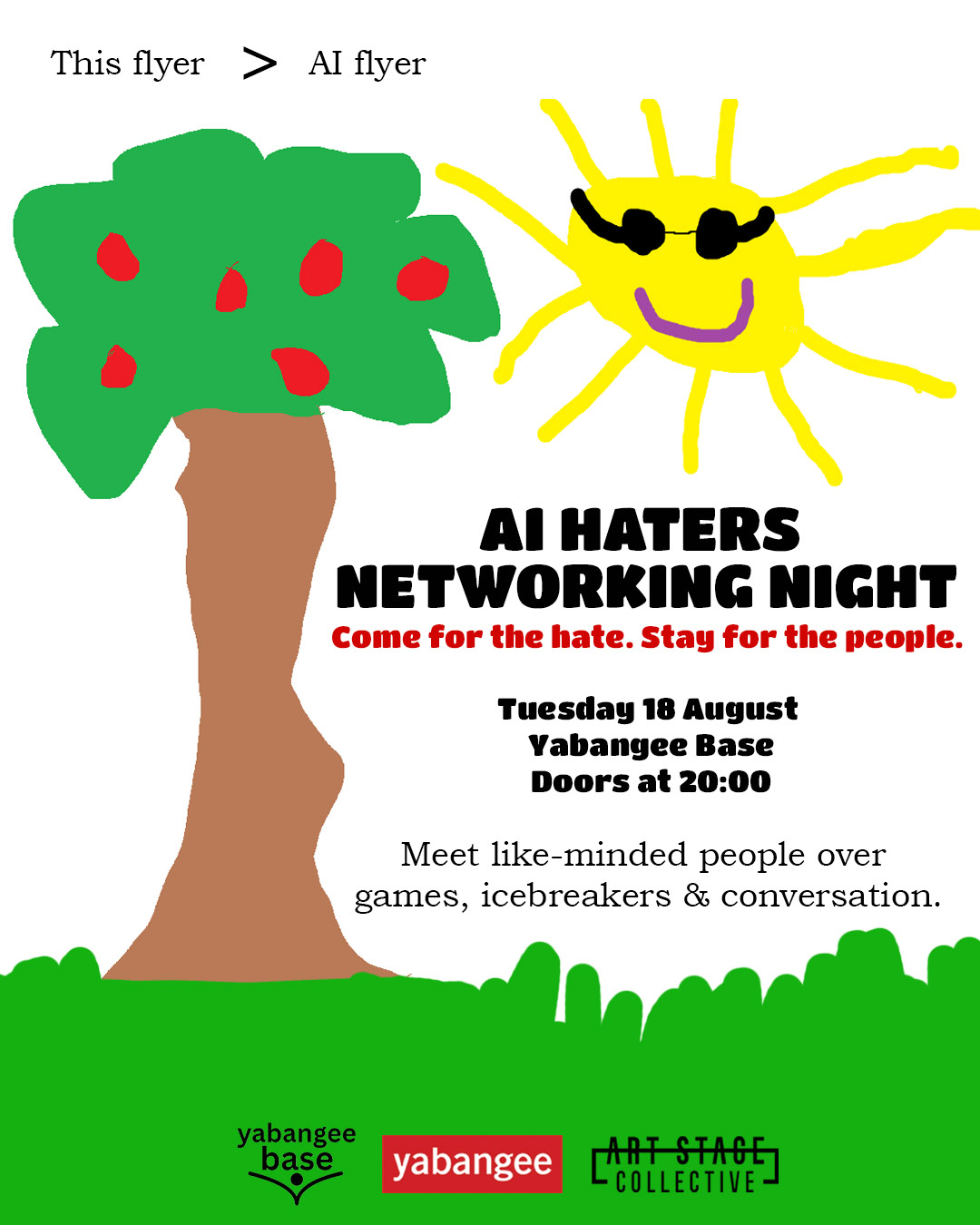 Aı Haters Networking Night: Come For The Hate. Stay For The People.