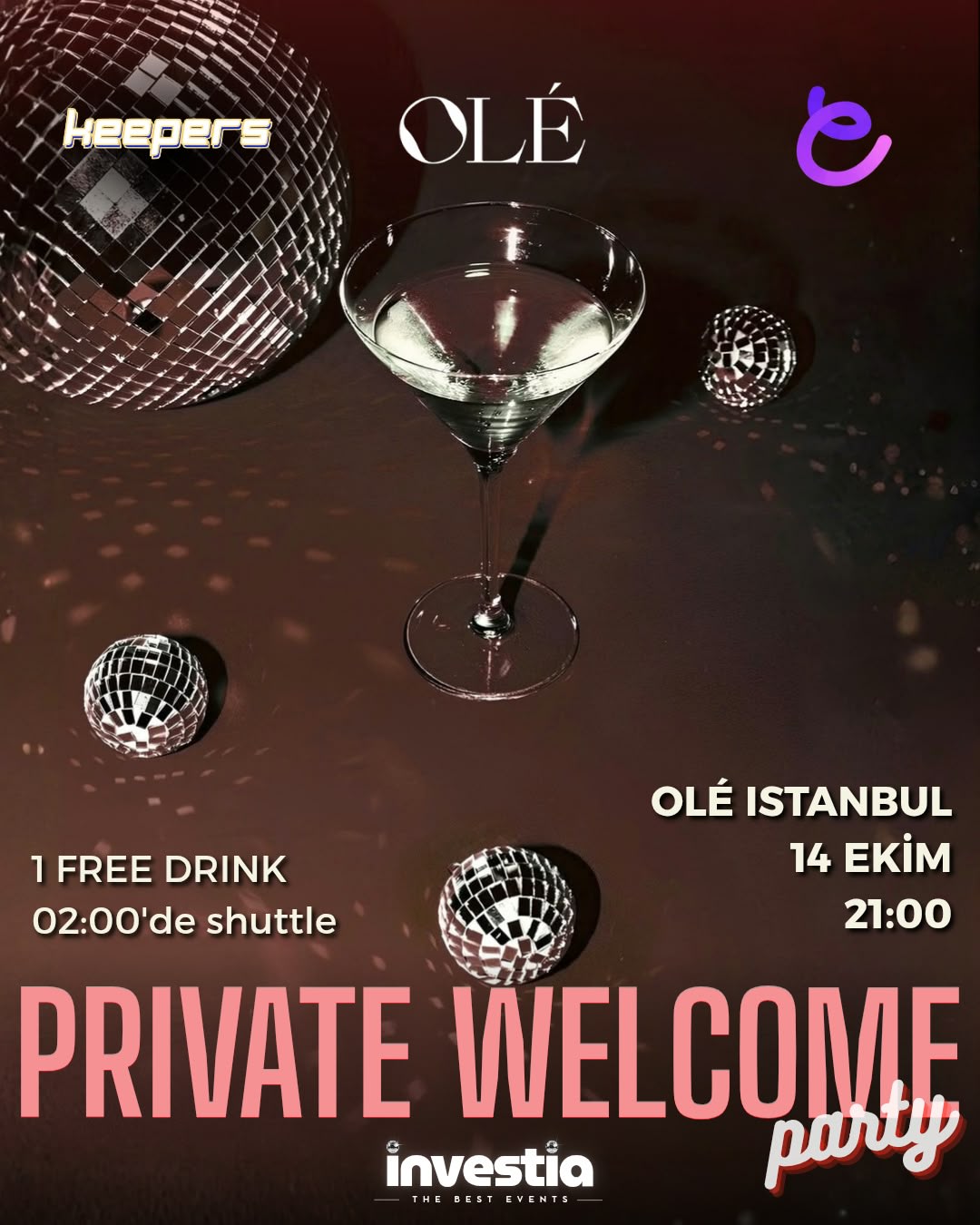 PRIVATE WELCOME PARTY