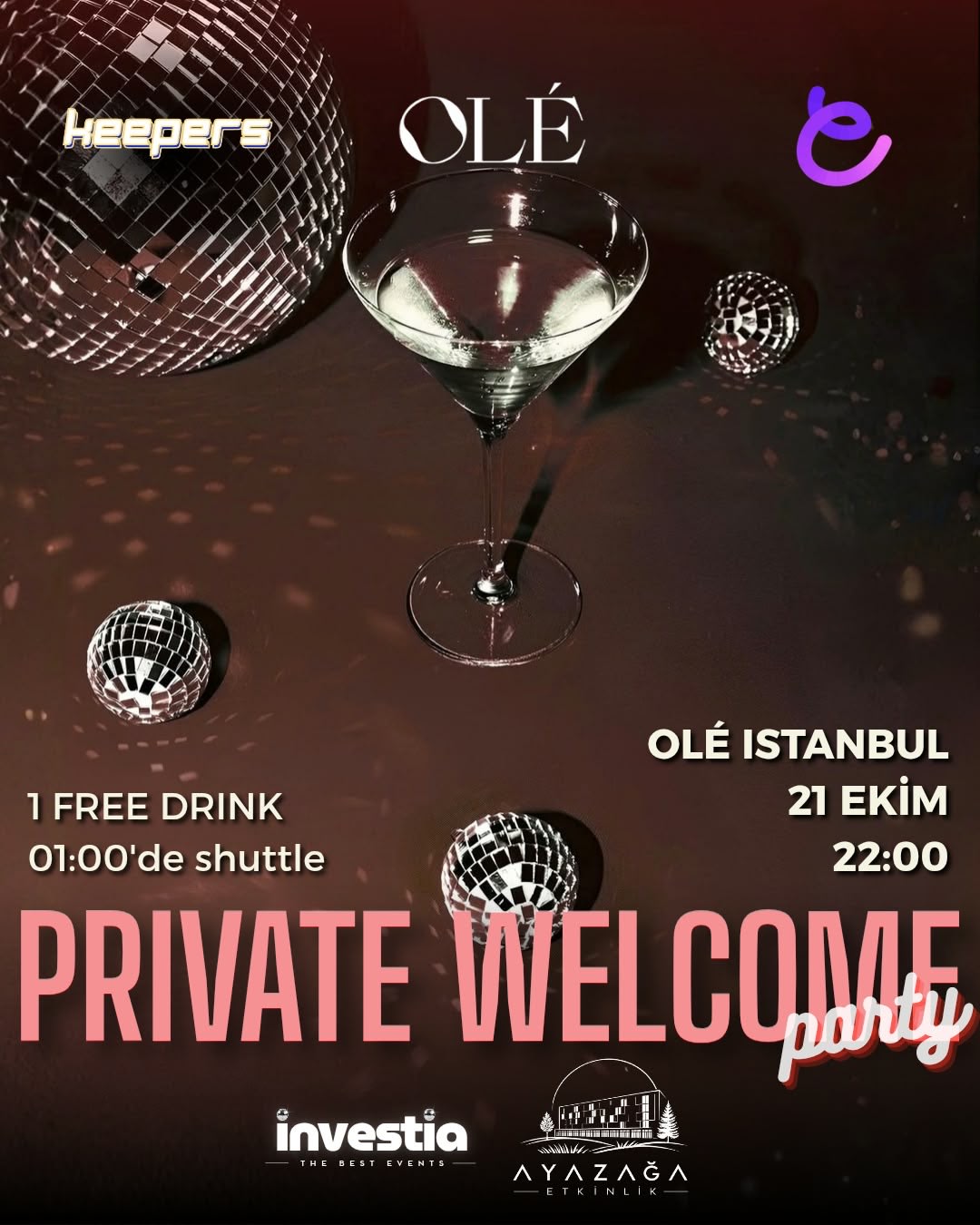 PRIVATE WELCOME PARTY