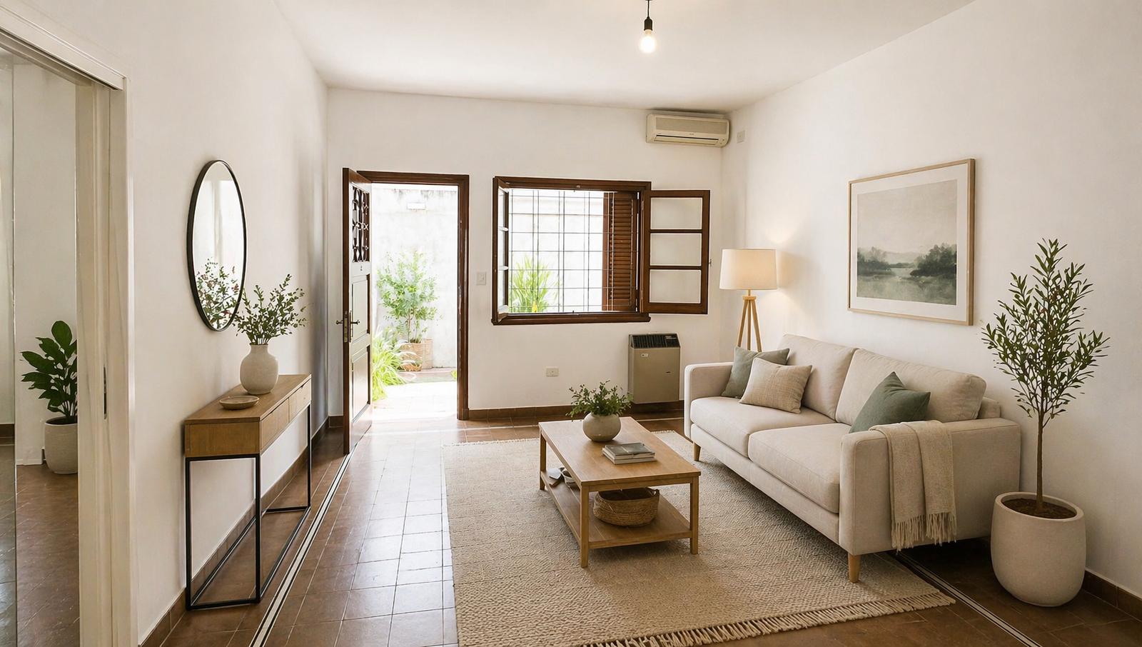 Departamento 2 dormitorios con escritorio y patio en Nueva Córdoba
