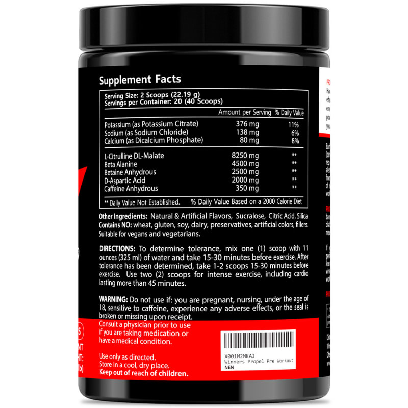 Natural & Best Pre Workout Supplements - Winners Nutrition Pre-Workout