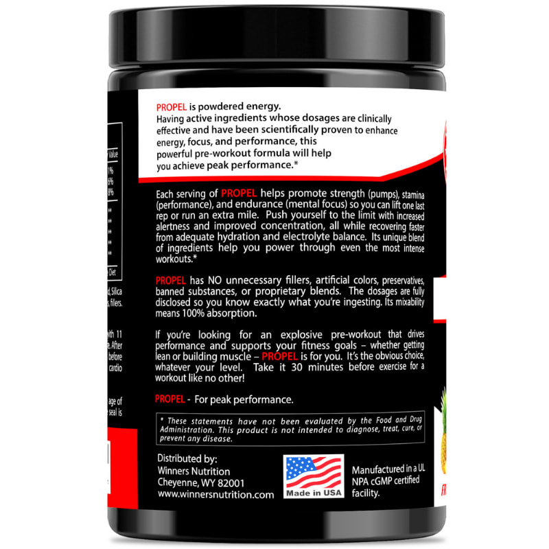 Natural & Best Pre Workout Supplements Winners Nutrition PreWorkout