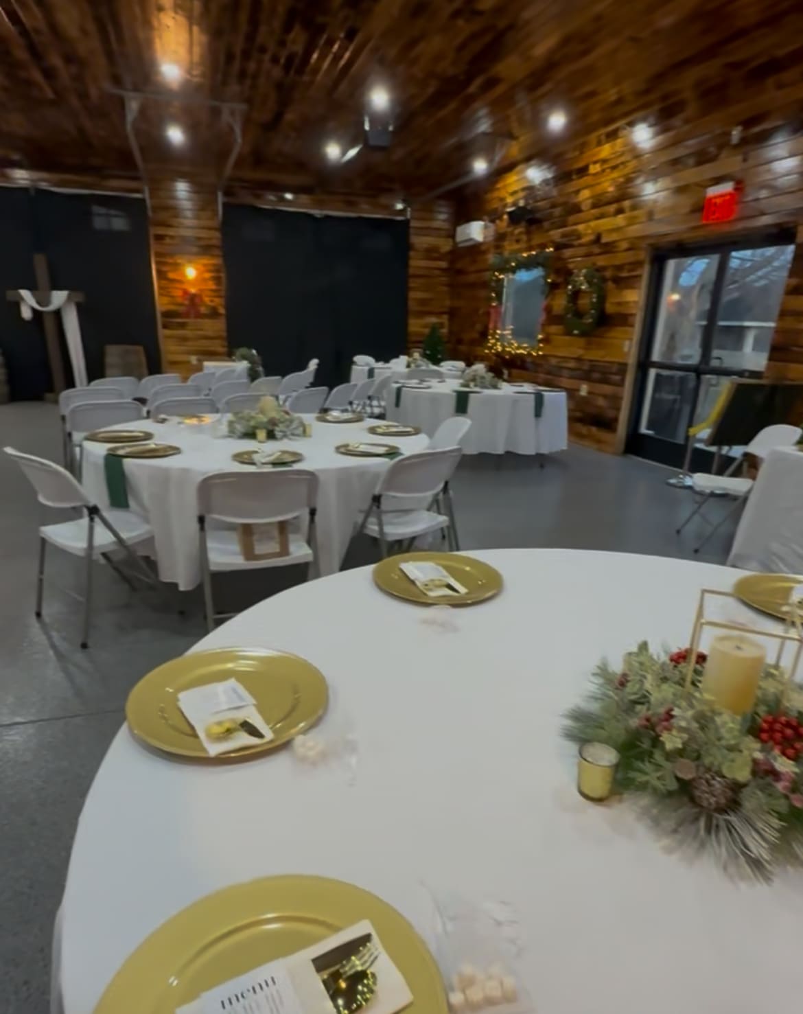 Cincinnati Carriage House Wedding Reception Interior