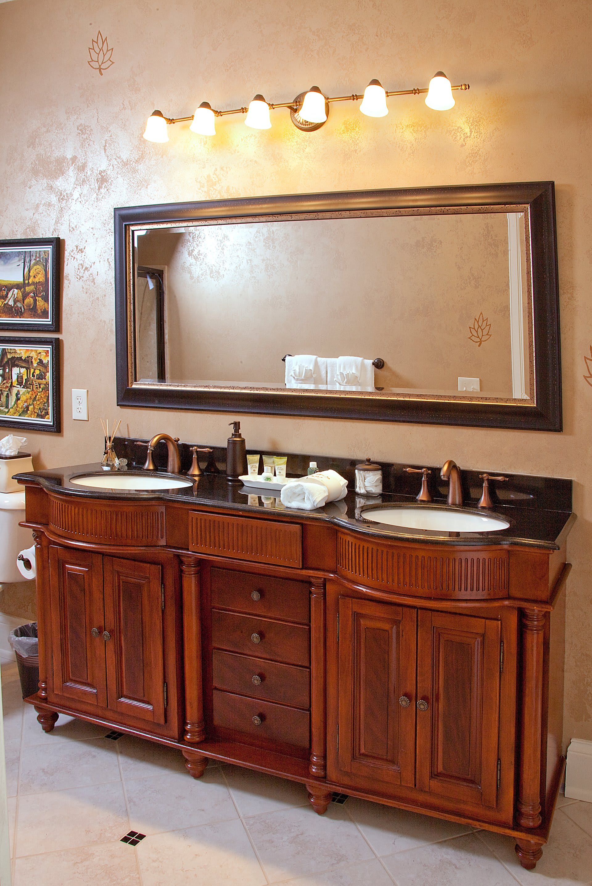 Historic Inn Double Vanity Bathroom