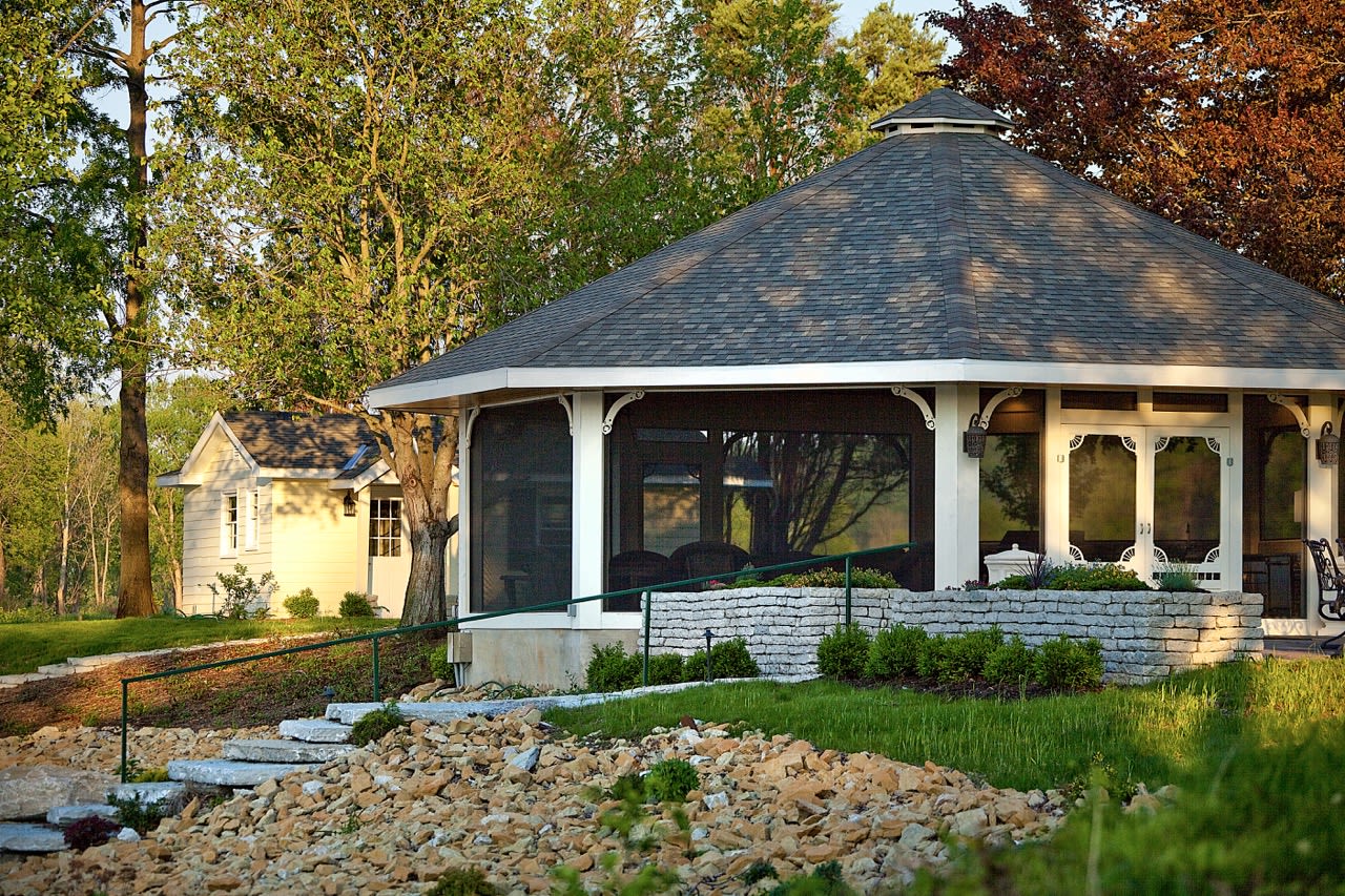Historic Inn Estate Gazebo Grounds Large