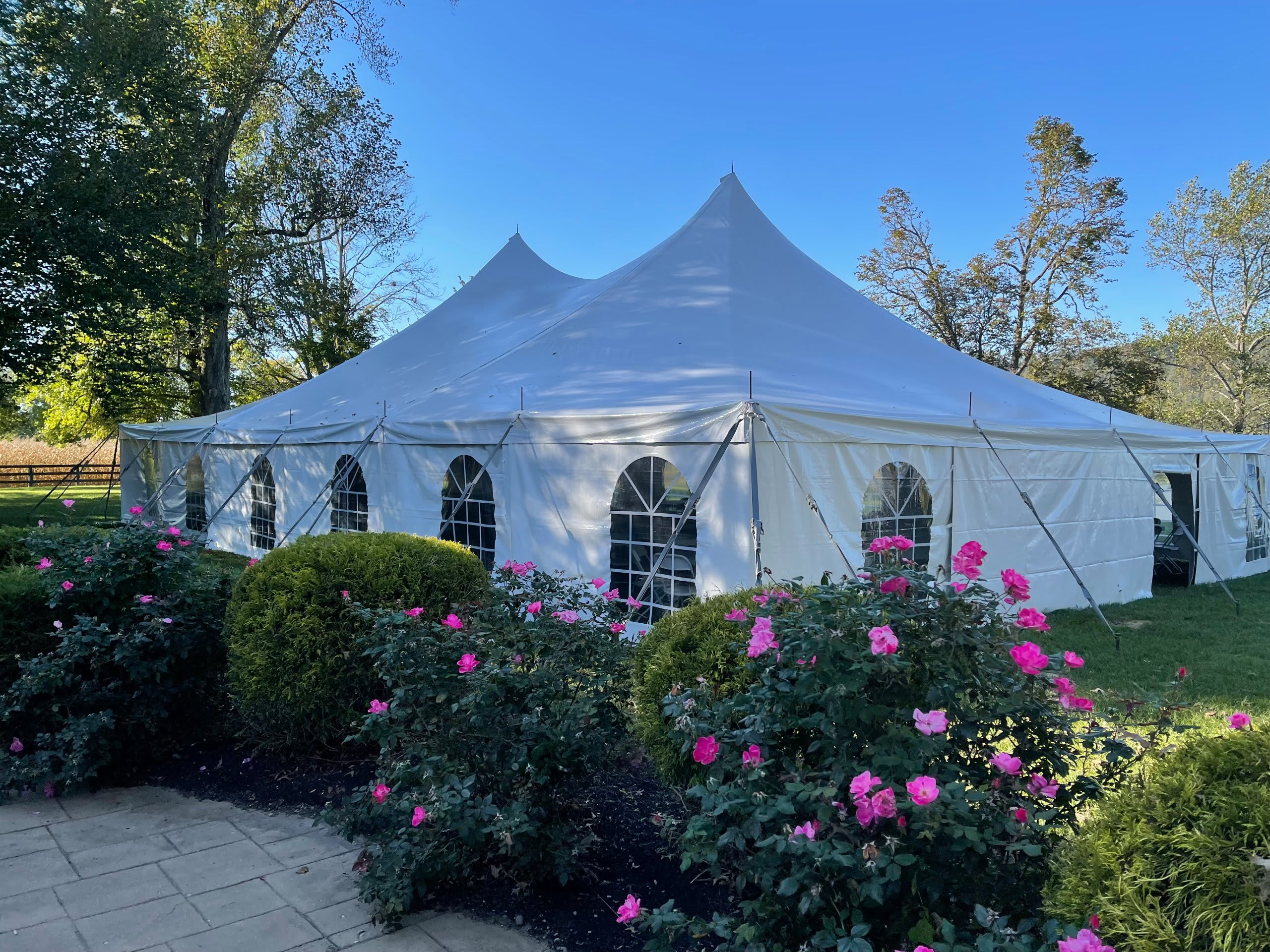 Historic Inn Outdoor Event Tent Exterior