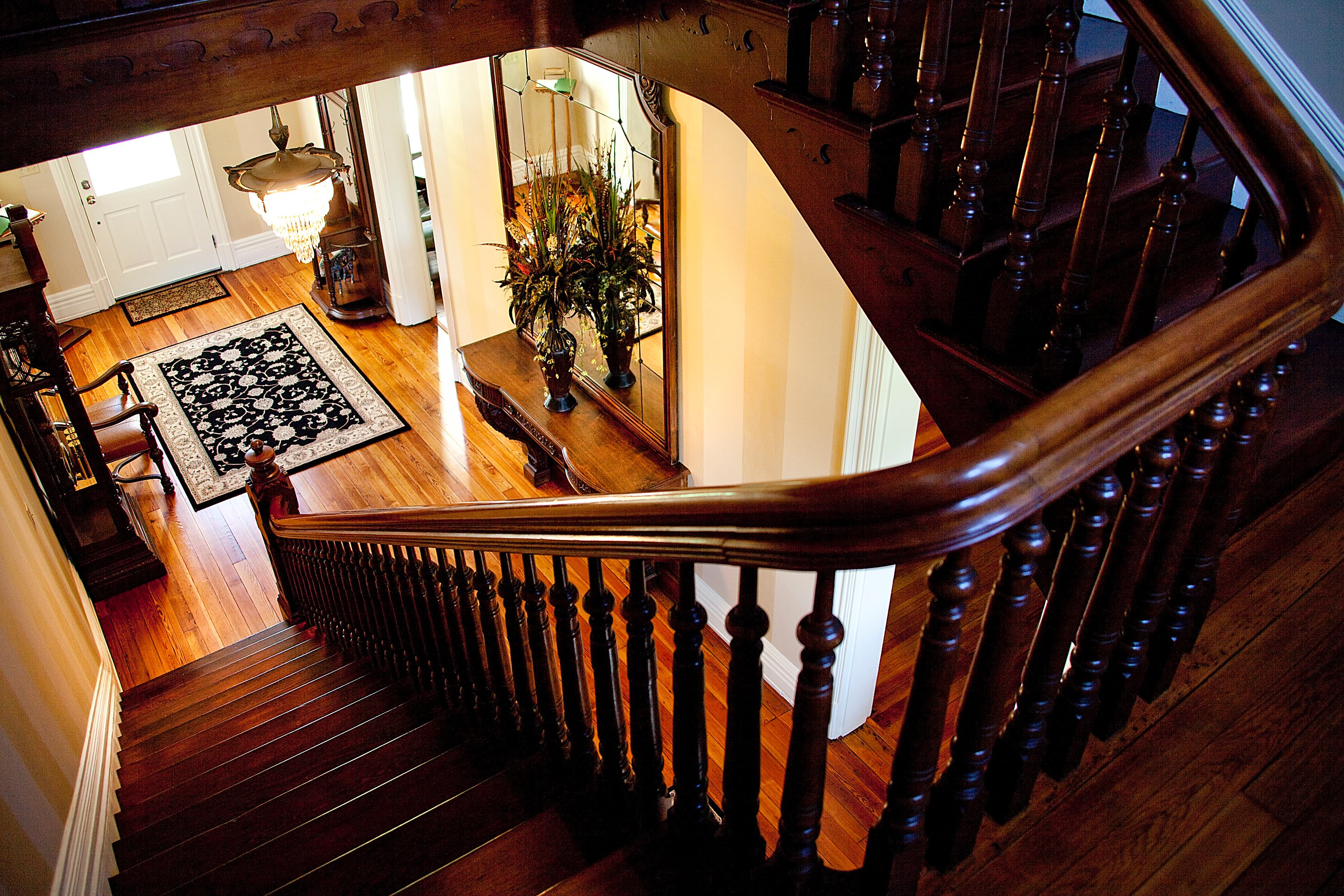 Historic Inn Staircase Foyer View
