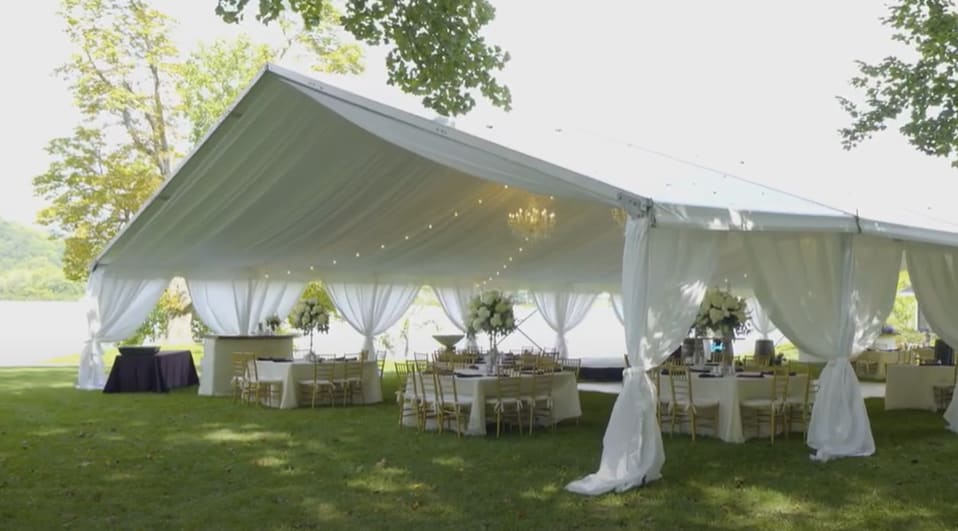 Luxury Outdoor Wedding Tent Exterior