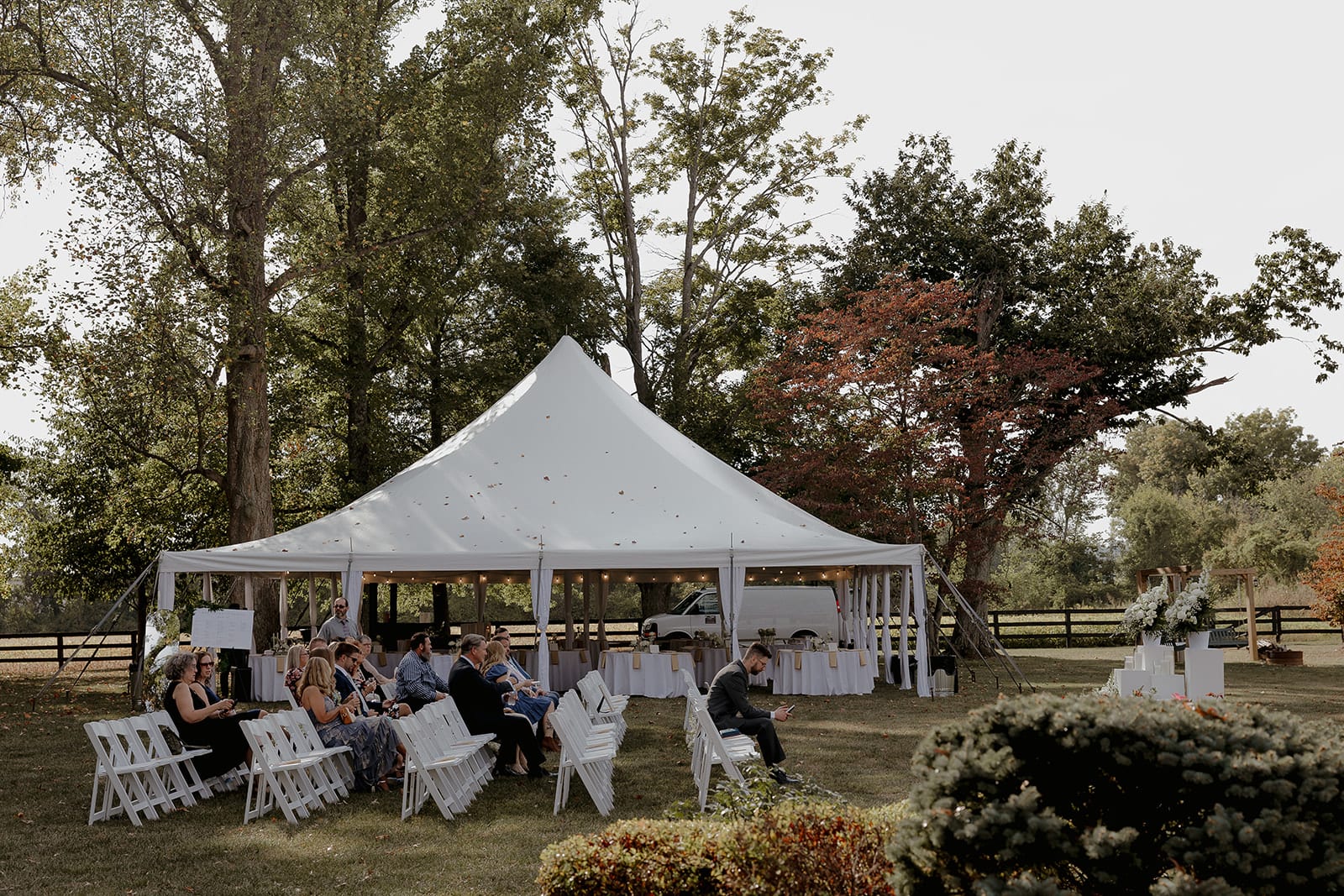 Outdoor Reception Tent Wedding Infrastructure