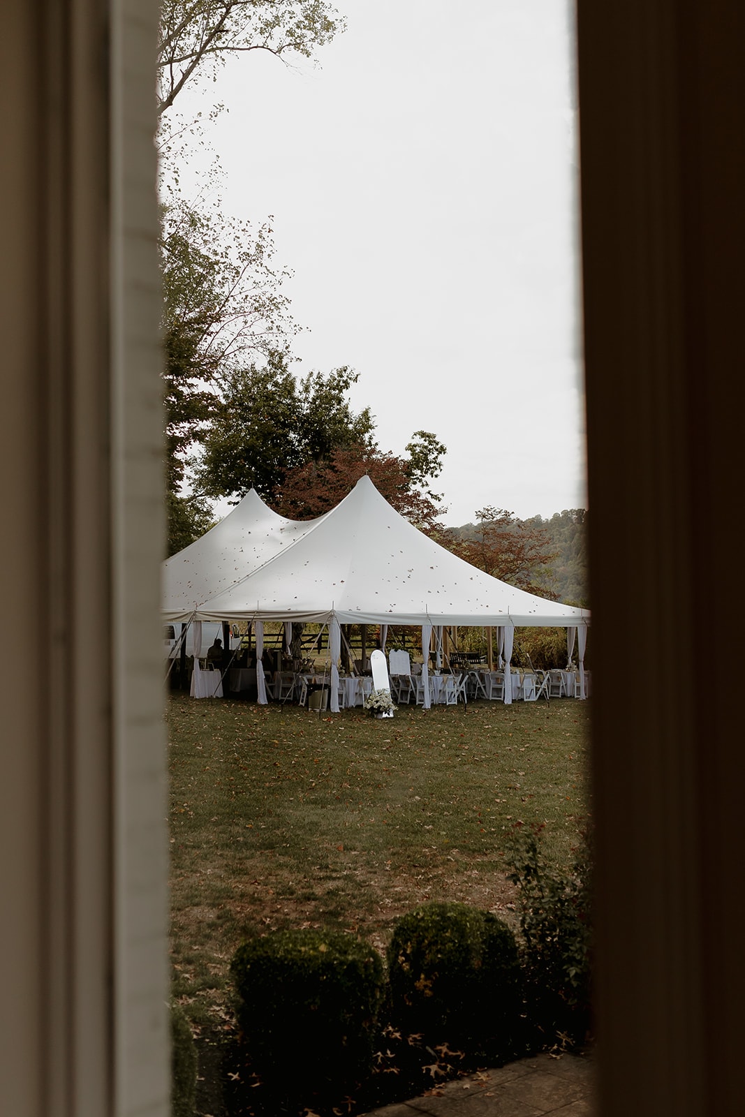 Wedding Reception Tent Estate Lawn