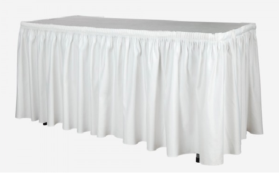 White table skirts