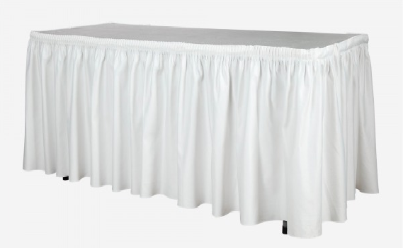 White table skirts
