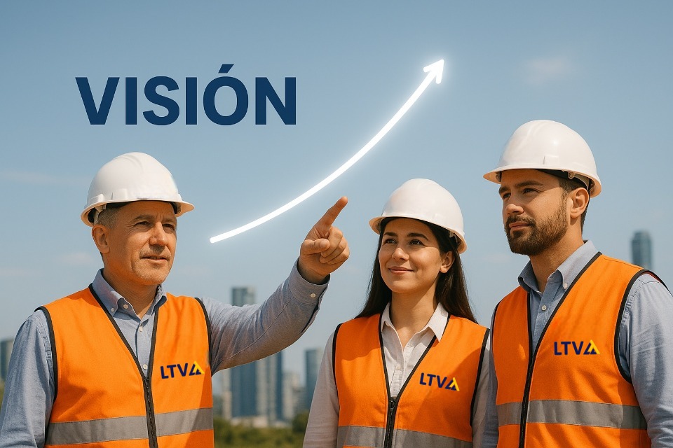ingenieros proyectando un enfoque hacia la visión de la empresa