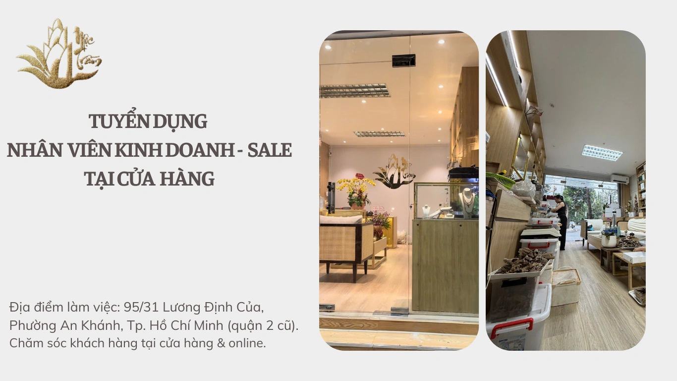 Tuyển dụng năm 2026_ Tuyển dụng 2 nhân sự Chăm sóc khách hàng, tư vấn bán hàng và chụp ảnh sản phẩm