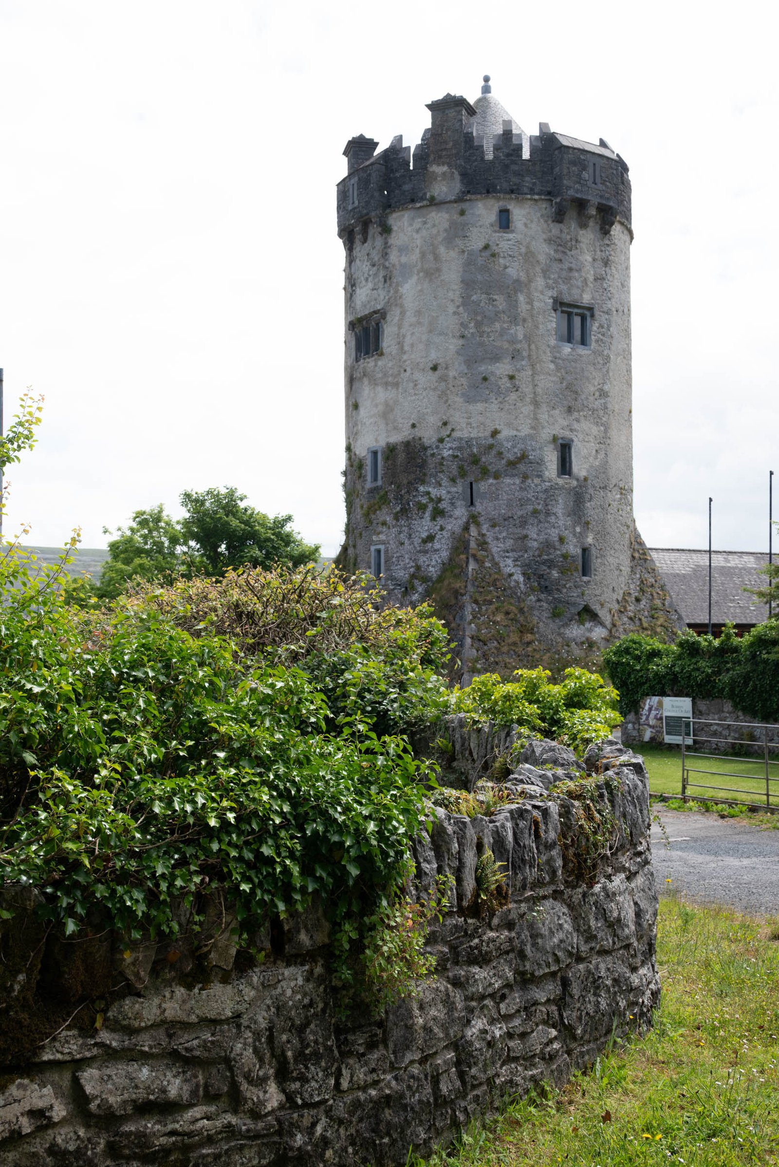 Stone wall Burren traditional landscape