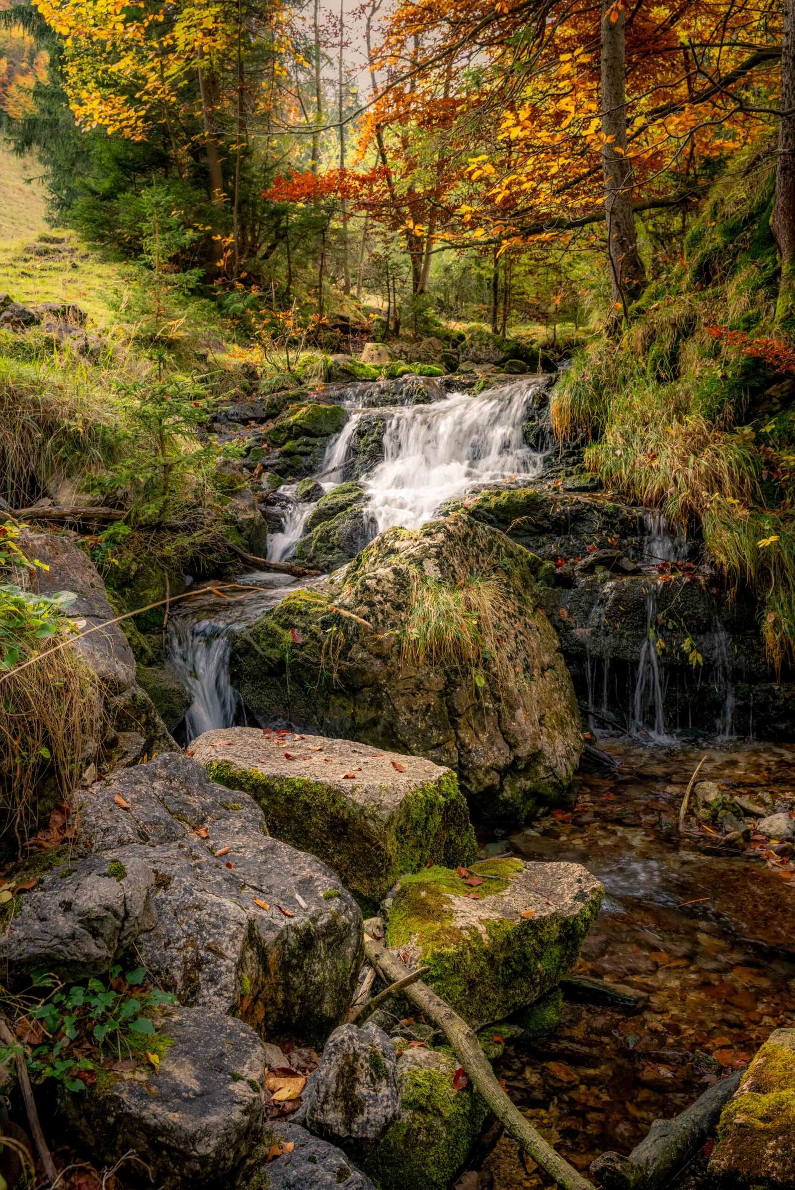 Cascade Hachelbach beek