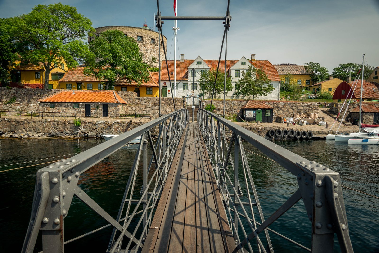 Pedestrian bridge between Christiansø and Frederiksø islands