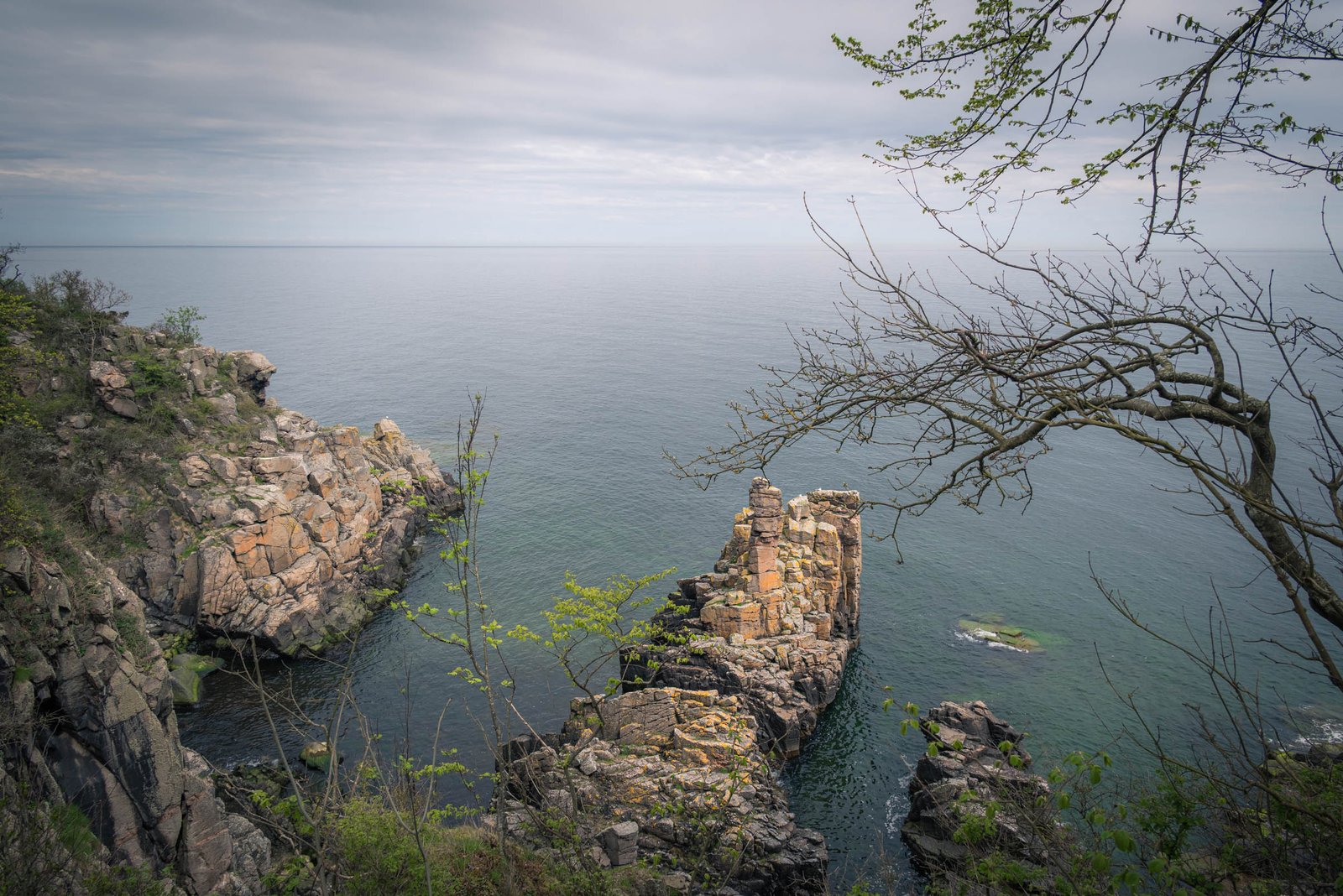 Dramatic coastline northeast Bornholm