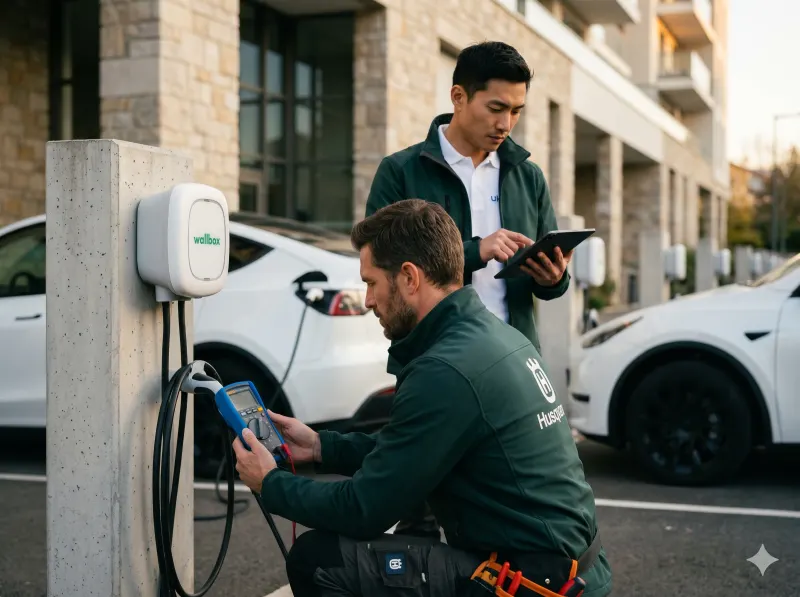 SAV installateur bornes de recharge — Borne en panne vs nouveau projet
