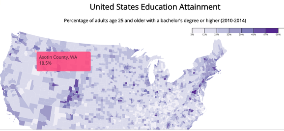 choropleth map