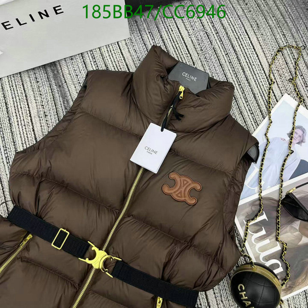 Celine Down Puffer Vest - view 4