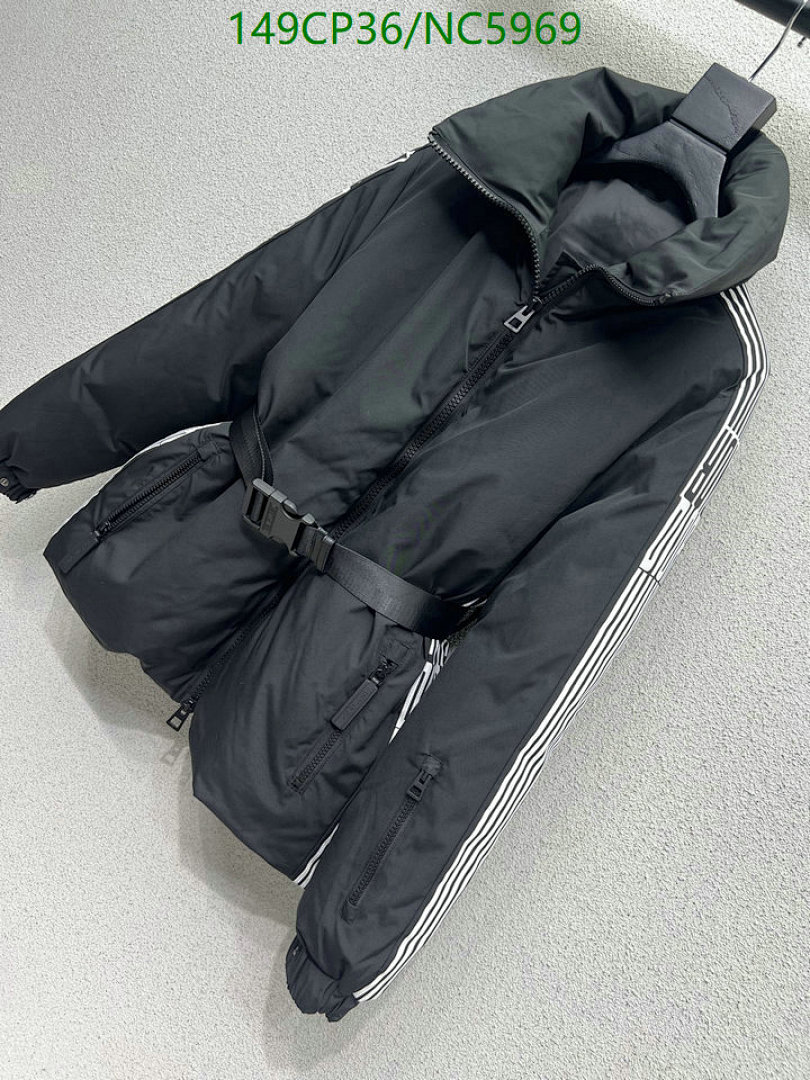 Moncler Down Jacket with Belt - view 2