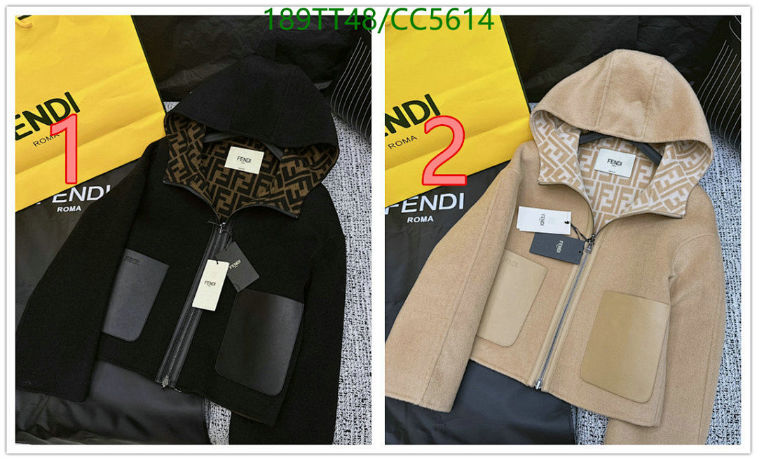 Fendi Fendi Roma Wool Hooded Jacket