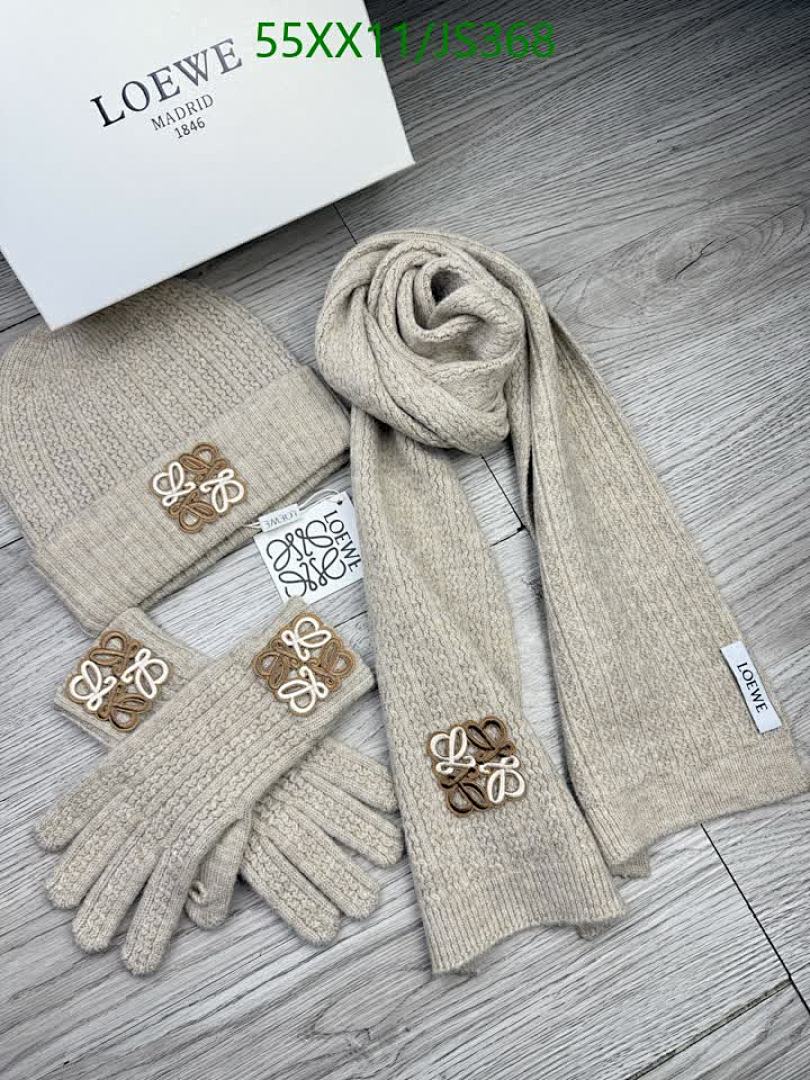 Loewe Knit Gloves & Scarf Set - view 3