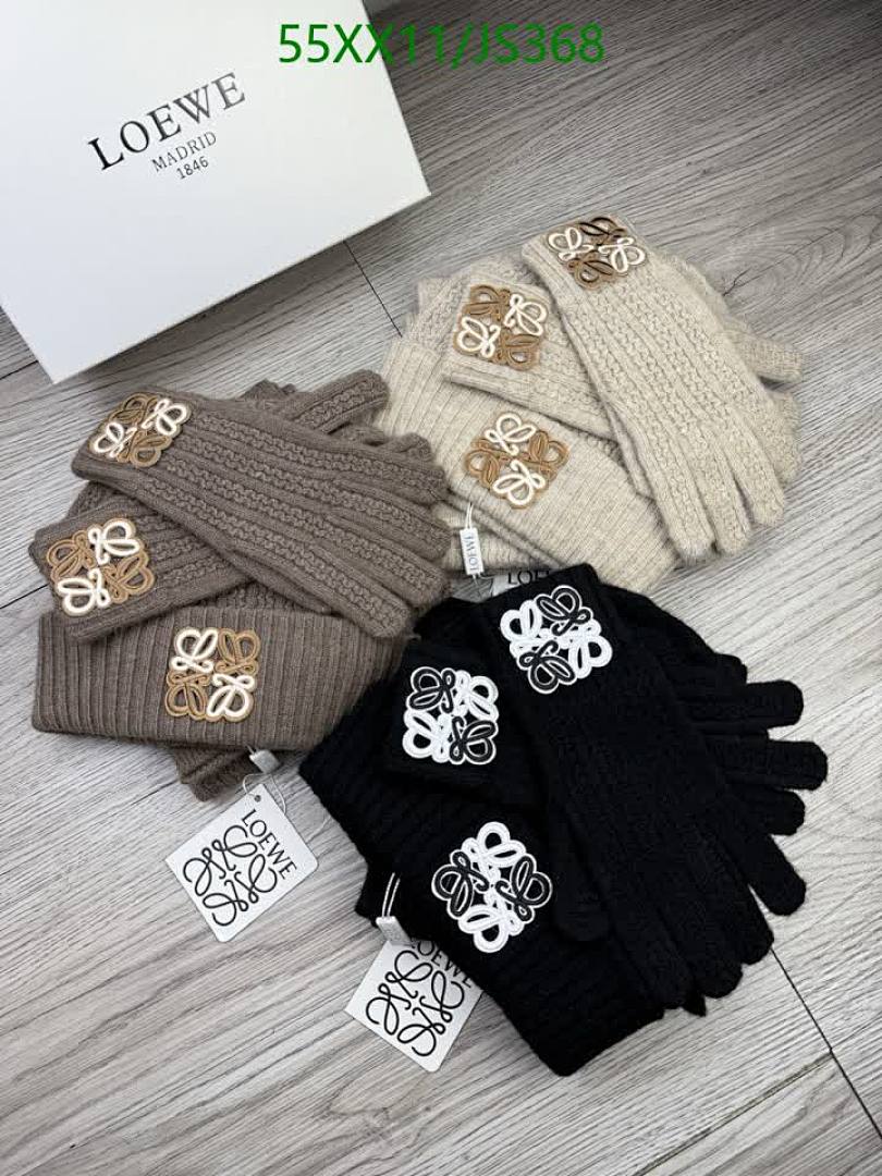 Loewe Knit Gloves & Scarf Set - view 5