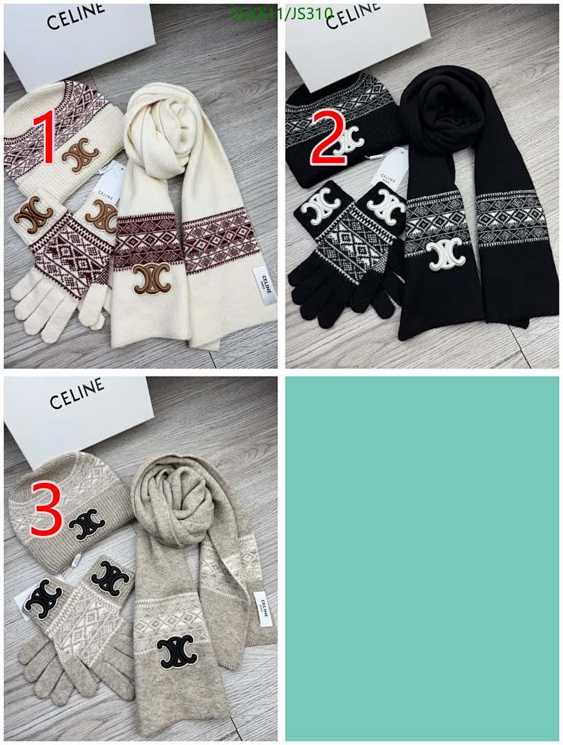 Celine Celine Knit Accessories Set