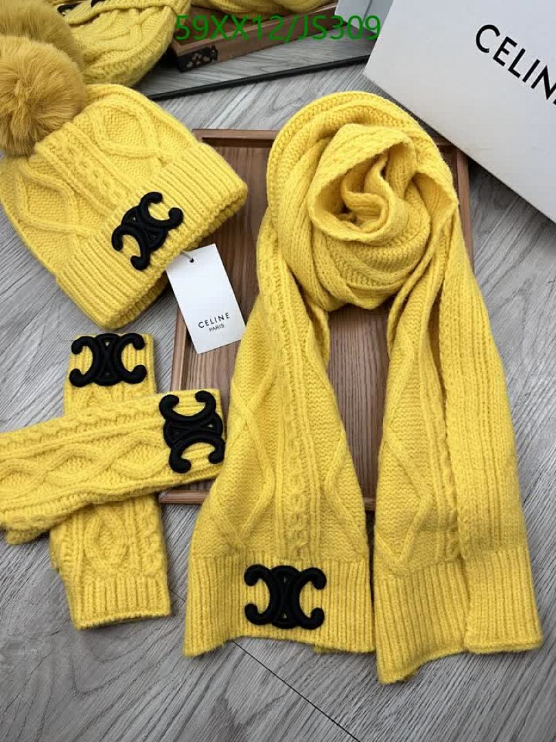 Celine Celine Ribbed Knit Scarf Collection - view 2